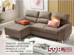 Mondo Convenienza Divano letto con penisola zante offerta