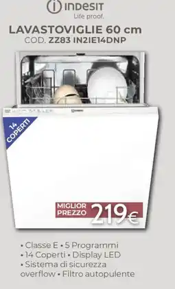 Mondo Convenienza Lavastoviglie 60 cm Indesit offerta