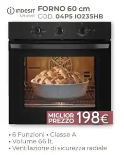 Mondo Convenienza Indesit forno 60 cm offerta