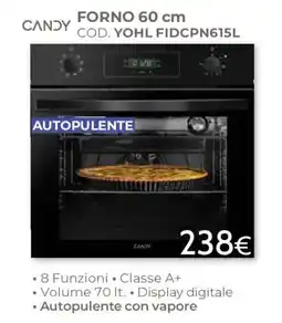Mondo Convenienza Forno 60 cm Candy offerta
