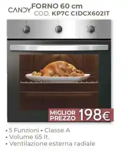 Mondo Convenienza Forno 60 cm Candy offerta
