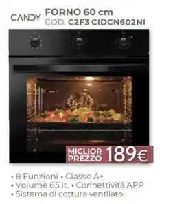 Mondo Convenienza Candy forno 60 cm offerta