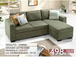Mondo Convenienza Divano letto con penisola liberty 9fox offerta