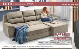 Mondo Convenienza Divano letto con penisola Loto offerta