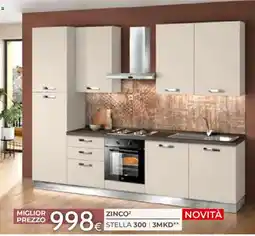 Mondo Convenienza Zinco² Stella 300 offerta