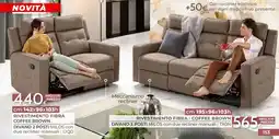 Mondo Convenienza Divano 2 posti Miros con due recliner manuali offerta