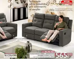 Mondo Convenienza Divano 3 posti Milos offerta
