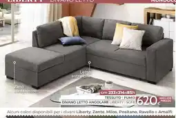 Mondo Convenienza Divano letto angolare liberty offerta