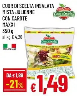 Famila Cuor di Scelta insalata mista julienne con carote offerta