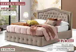 Mondo Convenienza Letto matrimoniale con contenitore Lucilla offerta