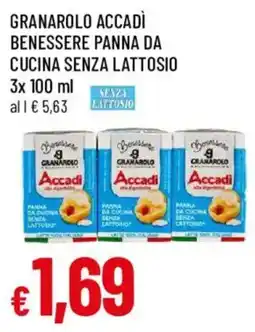 Famila Benessere panna da cucina senza lattosio Accadi offerta