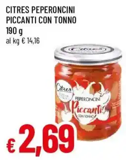 Famila Citres peperoncini piccanti con tonno offerta