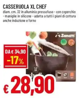 Famila Casseruola xl chef Zanetti offerta