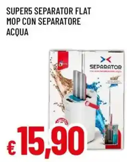 Famila Super5 separator flat mop con separatore acqua offerta