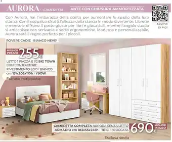 Cameretta completa Aurora senza letto