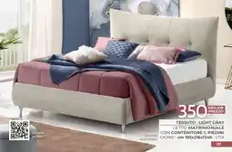 Mondo Convenienza Letto matrimoniale con contenitore e piedini offerta