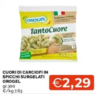 Cuori di carciofi in spicchi surgelati Orogel