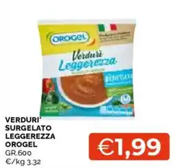 Mercatò Verduri' surgelato leggerezza OroGel offerta