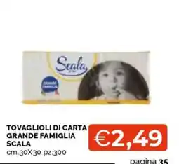 Mercatò Tovaglioli di carta grande famiglia Scala offerta