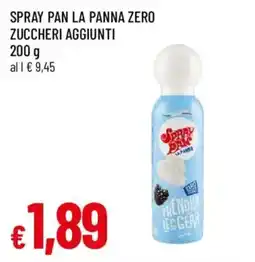 Famila Spray Pan La Panna Zero offerta