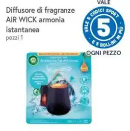 A&O Diffusore di fragranze AIR WICK armonia istantanea offerta