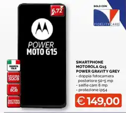Mercatò Big Smartphone Motorola G15 Power Gravity Grey offerta