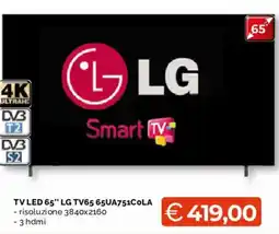 Mercatò Big TV LED 65" LG offerta