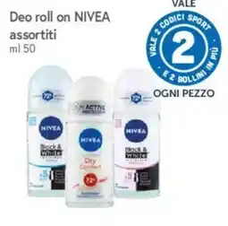 A&O Deo roll on NIVEA assortiti offerta