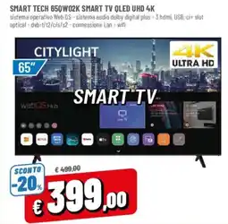 Famila Smart Tech 65QW02K Smart TV QLED UHD 4K offerta