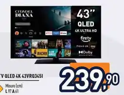 Unieuro TV QLED 43VRQ345I offerta