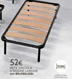 Mondo Convenienza Rete singola a doghe larghe offerta