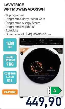 Unieuro Lavatrice WRTMDWM9ADOSWH offerta