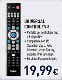 Unieuro Universal Control TV 8 offerta