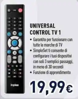 Unieuro Universal Control TV 1 offerta