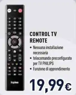 Unieuro Control TV Remote offerta