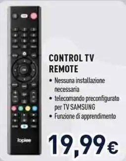 Unieuro Control TV Remote Logitech offerta