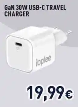 Unieuro GaN 30W USB-C travel charger ioplee offerta