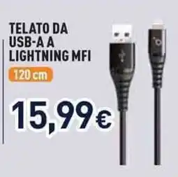 Unieuro Cavo usb-a a lightning mfi offerta