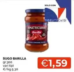 Mercatò Sugo Barilla Amatriciana offerta