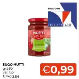 Mercatò Sugo Mutti offerta