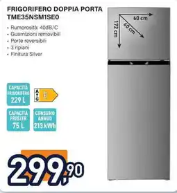 Unieuro Frigorifero doppia porta TME35NSM1SE0 offerta