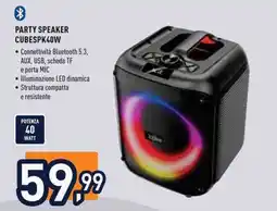 Unieuro Party Speaker Cubespk40w offerta