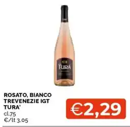 Mercatò Rosato, bianco trevenezie igt tura' offerta