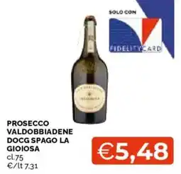 Mercatò Prosecco Valdobbiadene DOCG Spago La Gioiosa offerta