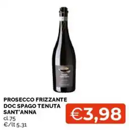 Mercatò Prosecco frizzante doc spago tenuta sant'anna offerta