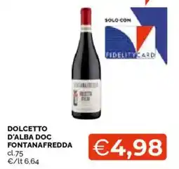Mercatò Dolcetto d'alba doc Fontanafredda offerta