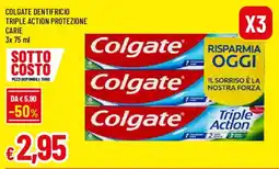 Famila Colgate dentifricio triple action protezione carie offerta