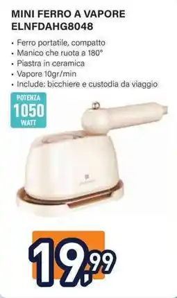 Unieuro Mini ferro a vapore Elnfdahg8048 offerta