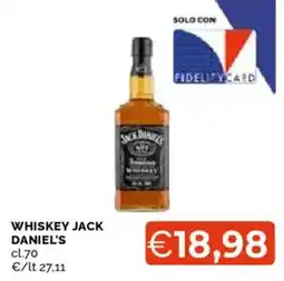 Mercatò Whiskey Jack Daniel's offerta