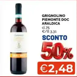 Mercatò Grignolino Piemonte Doc Araldica offerta